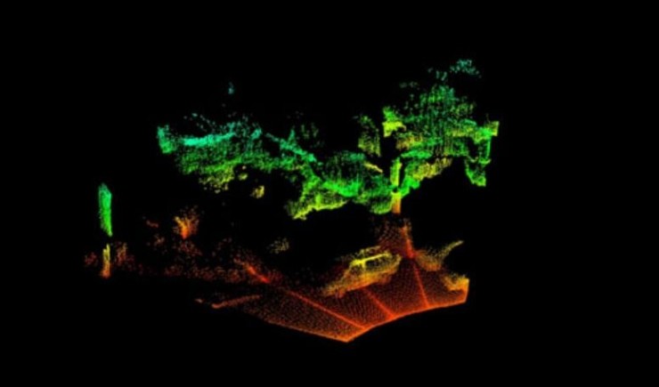 中国大学将激光雷达点云数据与摄像头图像融合