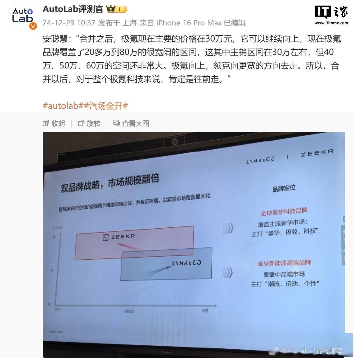 E周看点 | 哪吒首批获50辆AYA车型订单；极氪领克战略整合后，新公司简称“极氪科技集团”