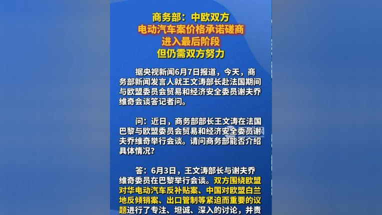 Smart CEO支持中欧就中国电动车最低定价机制展开磋商
