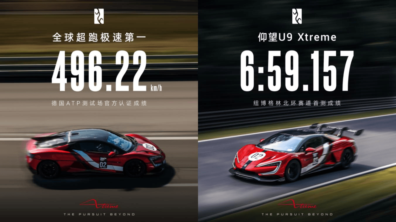 472.41km/h 仰望U9赛道版创电车极速新纪录