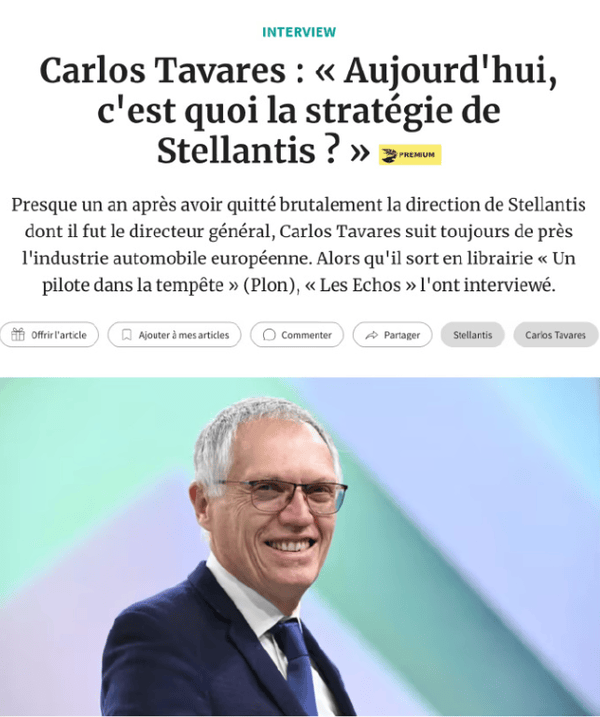 Stellantis前CEO：马斯克或将退出汽车行业